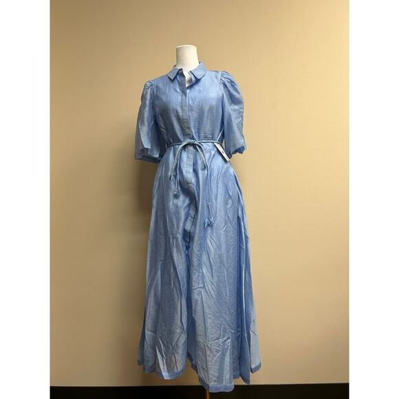 HYACINTH HOUSE Power Blue Cindy Midi Dress M - NWT - Picture 4 of 5